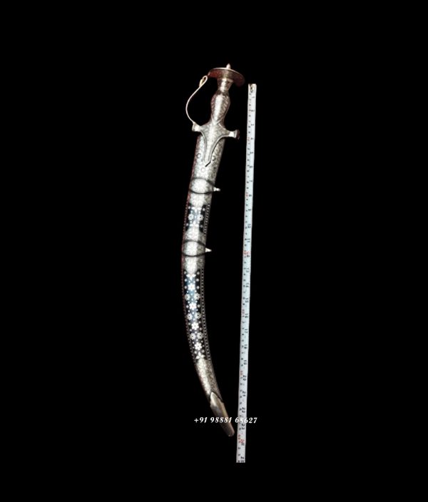 Damascus Steel Blade Silver Work Wedding Sword (2 feet) - Image 3