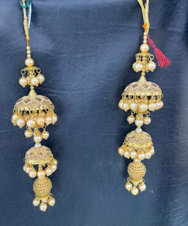 Golden Kaleera with Pearls