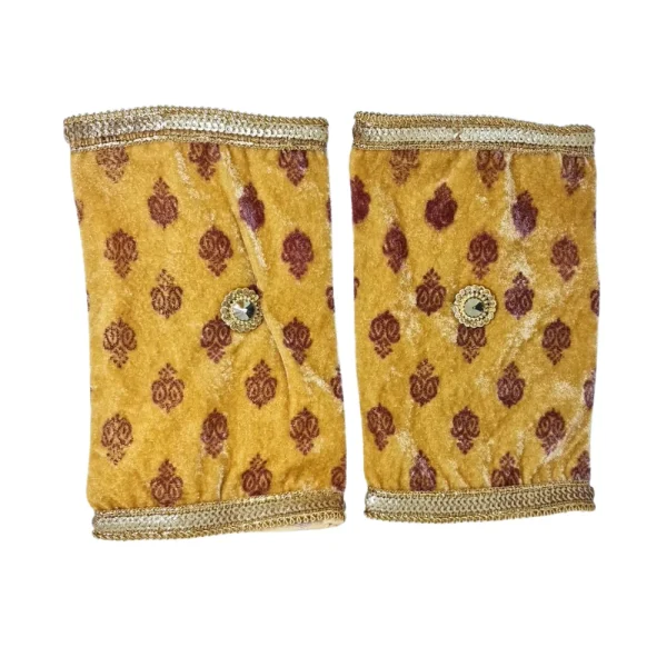 Yellow Bridal Chura Cover Set