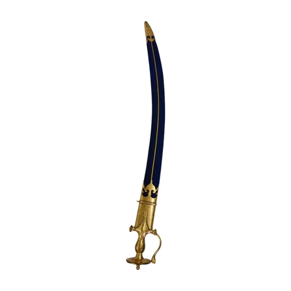 Pure Gold Work on Royal Blue Leather Sword