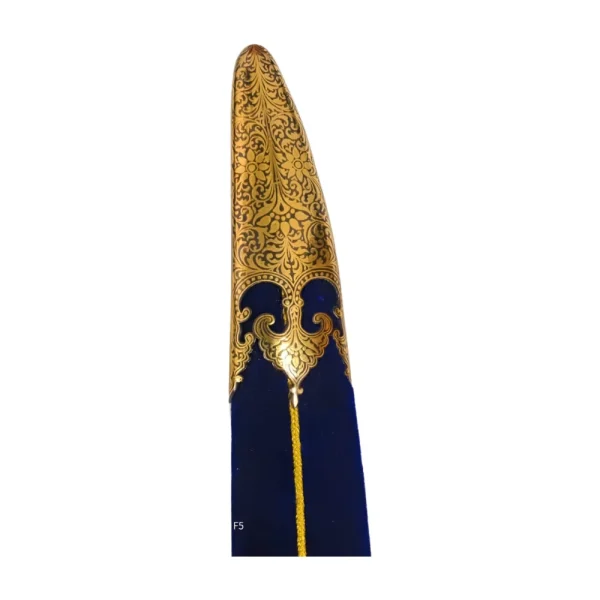 Pure Gold Work on Royal Blue Leather Sword