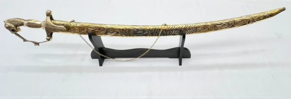 Light Brass Wedding Kirpan/Sword