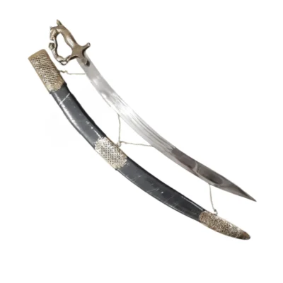 Black Punjabi Tega Wedding Kirpan/Sword