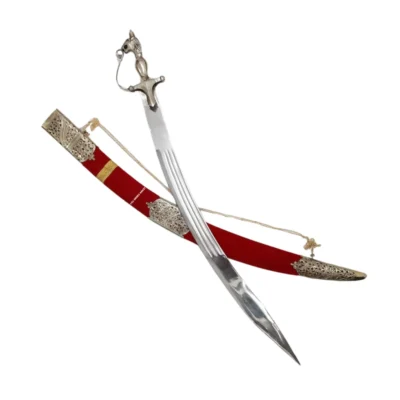 Red Punjabi Wedding Kirpan/Sword