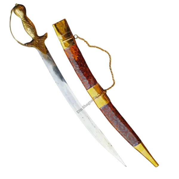 Small Wooden Kirpan/Sword With Brass Work