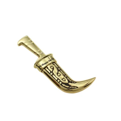 Gold & Black Steel Sikh Kirpan (Siri Sahib)
