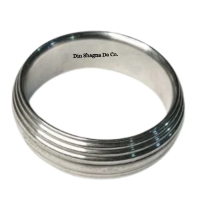 Heavy Striped Design Sarabloh Sikh Kara
